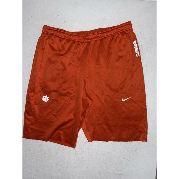 Nike Player Issued Peter Woods CLEMSON TIGERS #11 Worn Practice Shorts‎ Cut 2XL - Picture 1 of 8